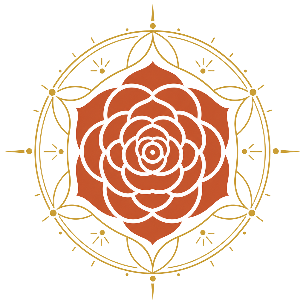 New Earth Resonance rose emblem